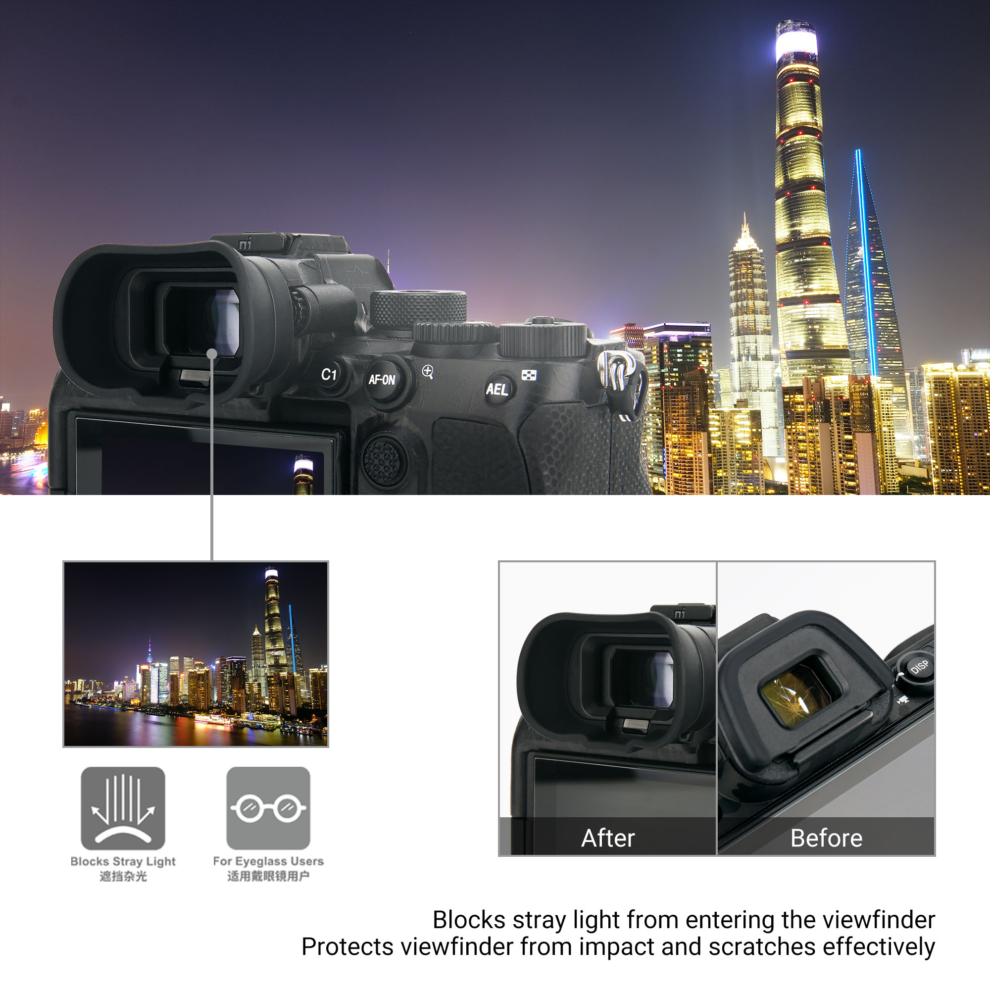 FDA-EP19 Soft Silicon Long Cam - Sony Camera A7 Iv recension och pris
