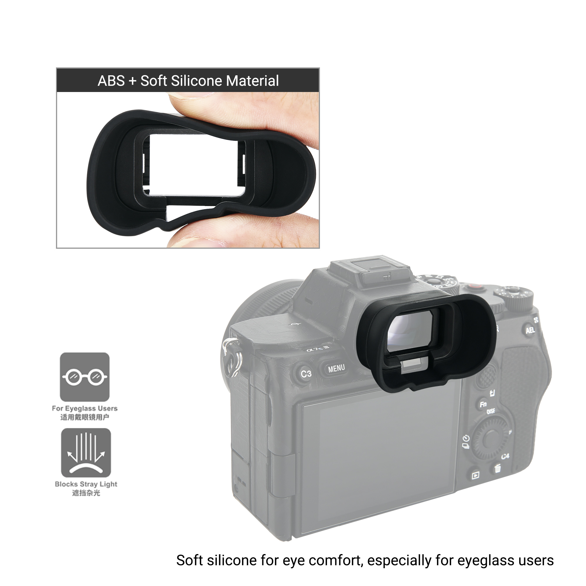 FDA-EP19 Soft Silicon Long Cam - Sony Camera A7 Iv recension och pris